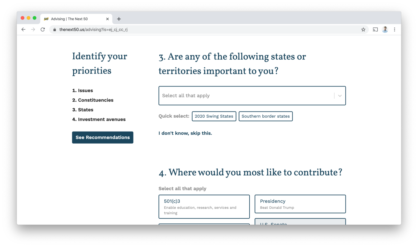 Advising states empty