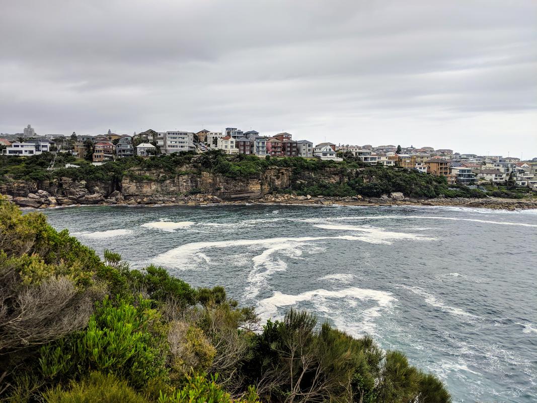 Bondi houses cliff