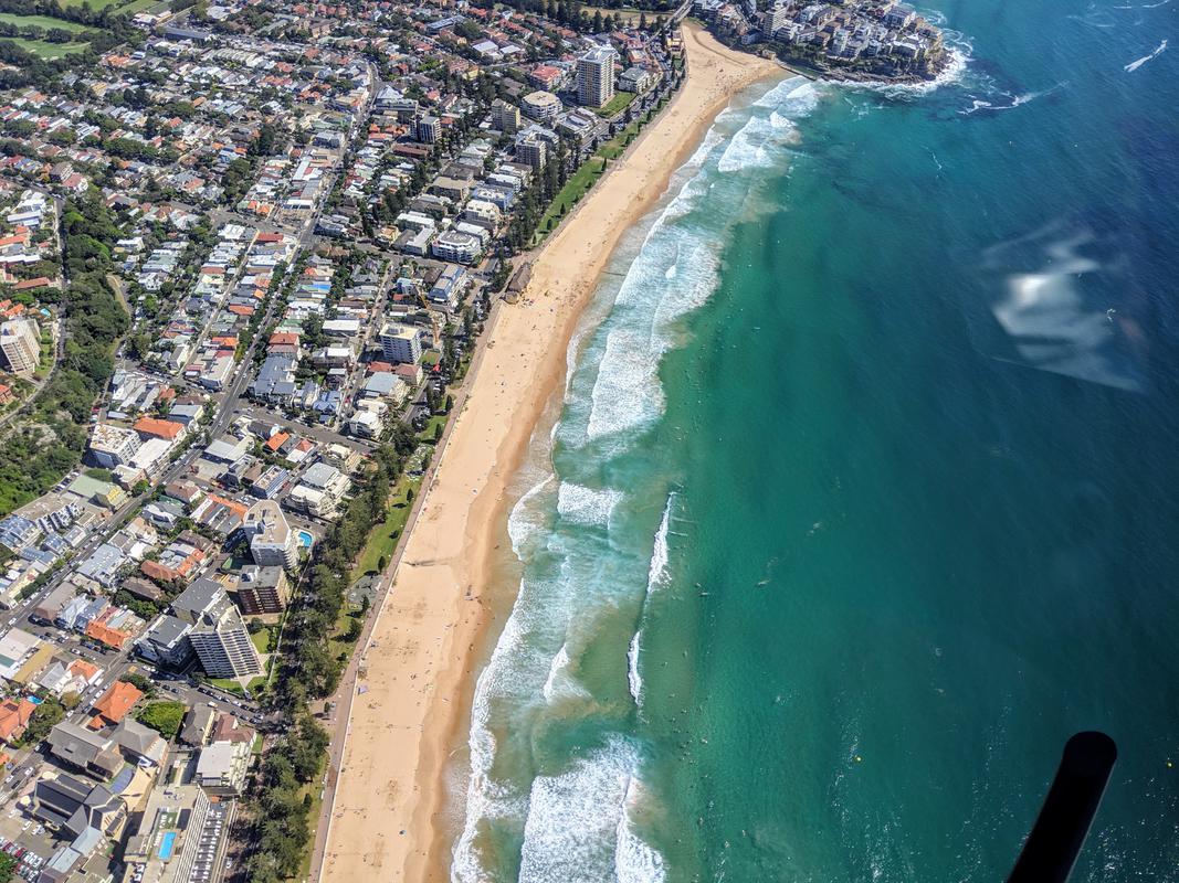 Helicopter beach