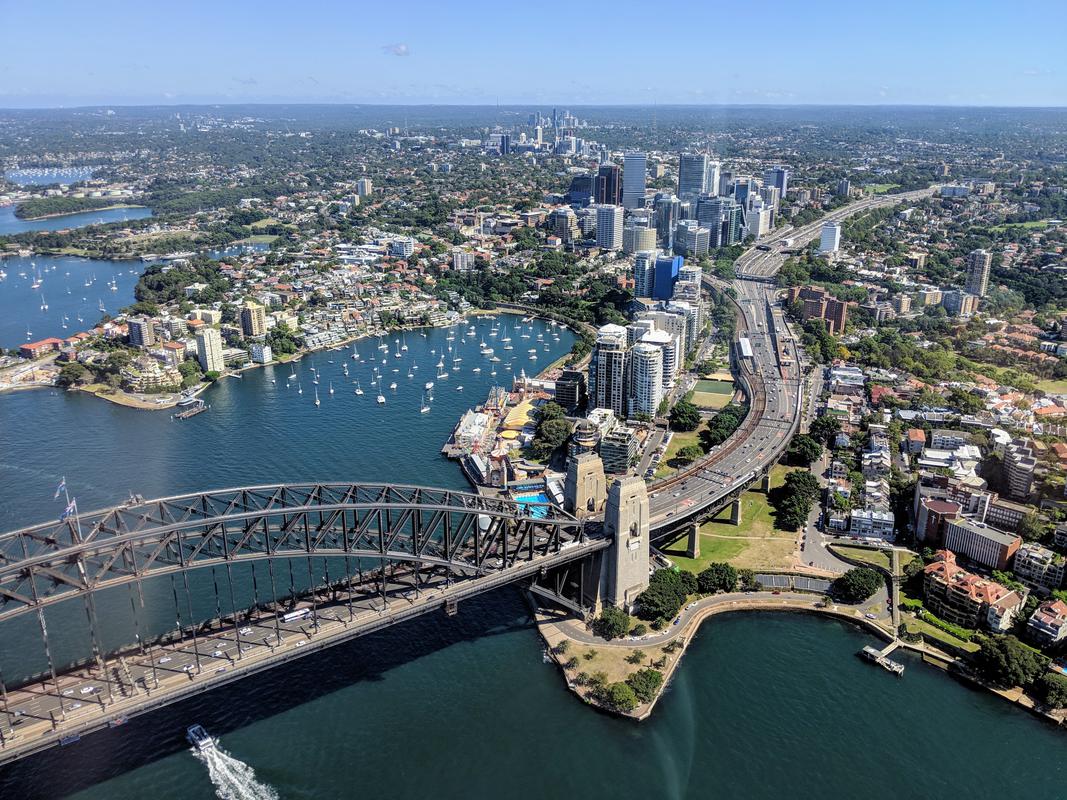 Helicopter bridge horizon