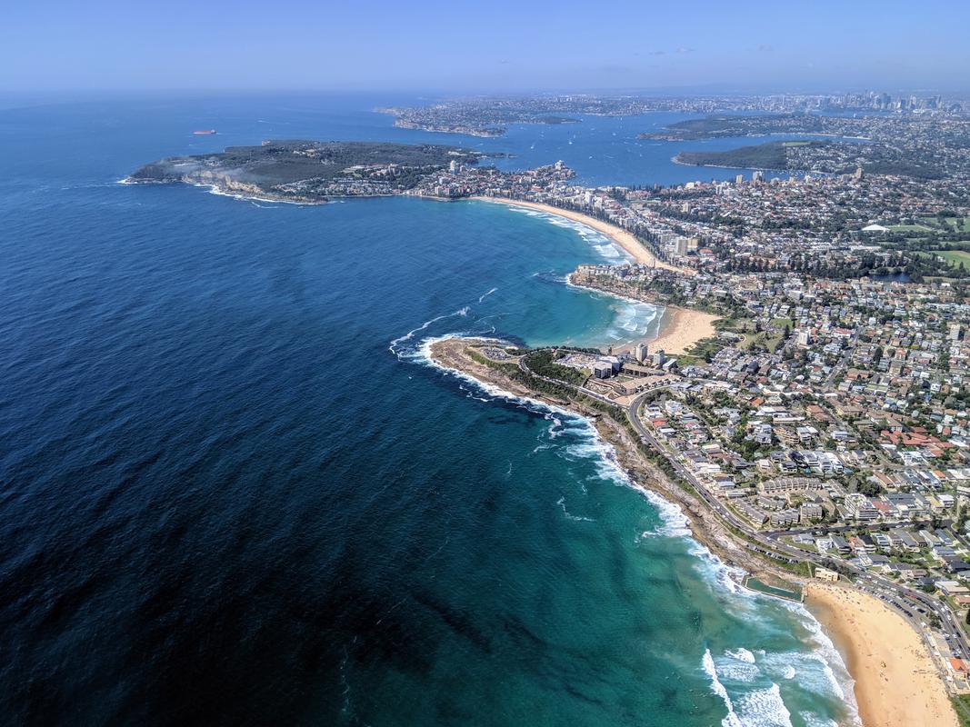 Helicopter coastline