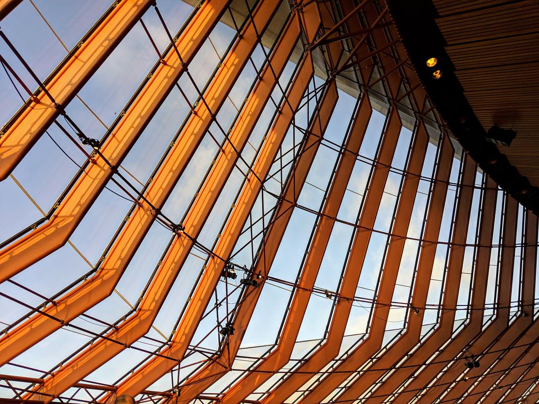 Opera house interior window