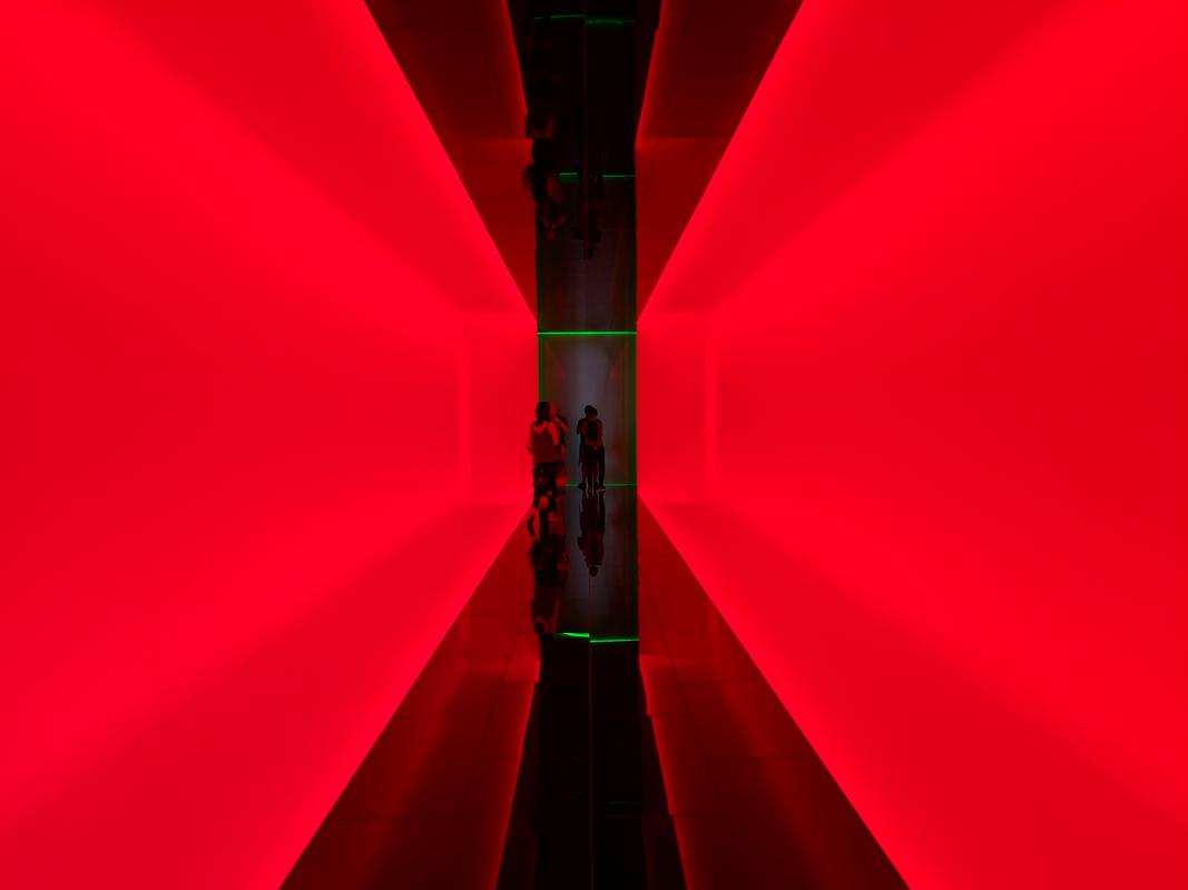 Mona hallway red